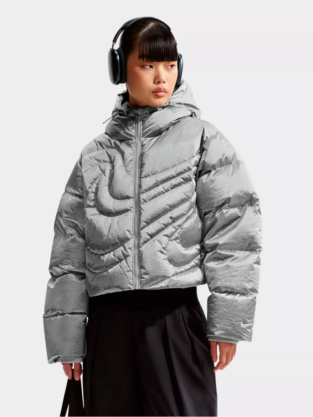 NWT! Nike Sportswear Swoosh Therma-fit Oversized Down Puffer Jacket Women’s Med